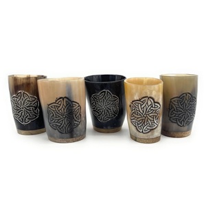 Tasses à Corne à Boire Ange Viking Réutilisable à la Main Finition Naturelle Étanche Drinkware Tankard pour Bière Vin Champagne-Vente en Gros - Product Image 3