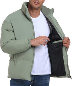 Abrigos acolchados con soporte de invierno personalizados para hombre, chaqueta acolchada a prueba de viento de alta calidad en tallas grandes, lona al mejor precio - Product Image 1