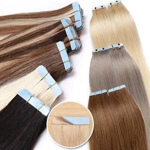 Venta al por mayor 100% Virgen alineados cutícula Natural recto vietnamita extensiones de cabello humano tendencia caliente cinta de pelo - Product Image 1