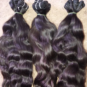 ผมต่อจากผมมนุษย์ธรรมชาติหยักศกแบบอินเดียพร้อมสีผมธรรมชาติ - Product Image 1