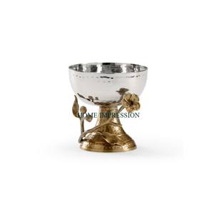 Cuenco mezclador de acero inoxidable hecho a mano de Calidad exclusiva, nuevo diseño con función desechable para servir en fiestas o utensilios de cocina - Product Image 1