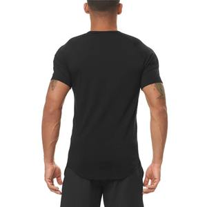 T-shirt de sport à manches courtes pour homme, mode estivale décontractée, vêtements d'entraînement, coupe ajustée, élastique, séchage rapide, tissu en soie de lait, haut athlétique - Product Image 3