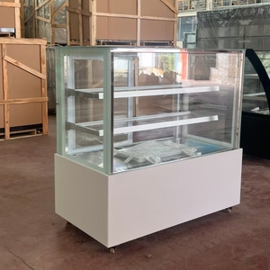 Vitrine commerciale de gâteau en marbre <span class=keywords><strong>noir</strong></span> économe en énergie Dessert pain vitrine réfrigérée <span class=keywords><strong>congélateur</strong></span> à gâteau - Product Image 2