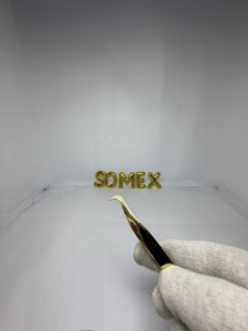 แหนบปลายด้ามทองสำหรับการต่อขนตาแบบมืออาชีพทำจากวัสดุคุณภาพสูงแหนบทอง - Product Image 6