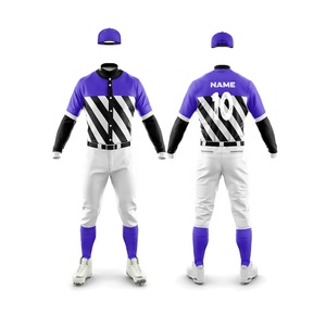 Conjunto de camisetas de béisbol y softball con logotipo personalizado para adultos Ropa deportiva de equipo de poliéster transpirable con diseño de impresión por sublimación - Product Image 5