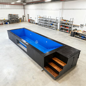 Piscina Compacta de Verano Pequeña de 6m, 8m, 10m para Familia, Spa de Nado, Jacuzzi Exterior de Fibra de Vidrio, Tina de Inmersión, Alberca - Product Image 2