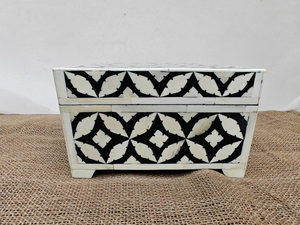Traditional Handcrafted Bone Inlay Classic <b>Floral</b> Design Decorative Wooden Jewelry Storage <b>Box</b> Safe Packing Customizable Size - Product Image 4
