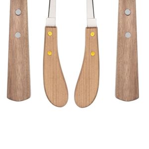 DEBONAIRII Sustainable Reusable Stainless Steel Veterinary Surgical Hoof <b>Knives</b> Syringes Set Wooden Handle for Dogs Made - Product Image 5