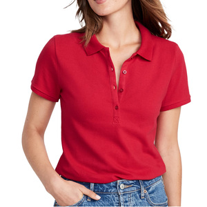 Estilo informal sólido para mujer para Polo tejido de punto transpirable costuras reforzadas tinte resistente a la decoloración para usable consistente - Product Image 5