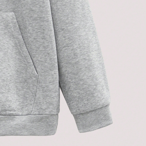 Sweat-shirt à capuche vintage brodé en coton 100% imprimé numérique en gros 2025 - Pull décontracté unisexe pour le printemps - Product Image 4