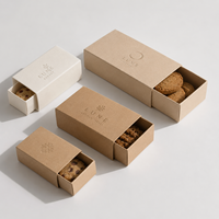 Boîtes à biscuits pour boulangerie OEM, boîtes à biscuits biodégradables, compartiments de qualité alimentaire, boîtes à biscuits en papier avec gaufrage, logo personnalisé, taille personnalisée