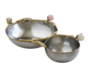 Bols luxueux en métal de qualité haut de gamme pour servir des chocolats et des desserts fabriqués en acier inoxydable et en laiton - Product Image 2