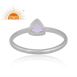 Best Selling Sterling Silver Natural Larimar Gemstone <b>Statement</b> <b>Ring</b> Custom Jewelry For Women Gift For Her - Product Image 4