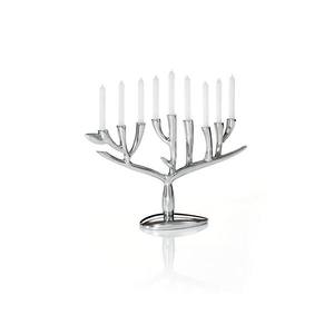 Soporte de vela Menorah de latón con acabado de pulido brillante Base redonda Diseño elegante Calidad superior para la decoración del hogar - Product Image 6