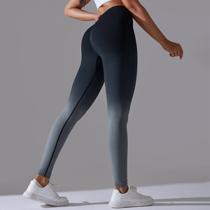 Leggings de sport sans couture haute performance pour femme, taille mi-haute, respirants, tissés, personnalisables, coupe confortable, style décontracté - Product Image 3