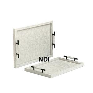 Bandeja de madera para servir, incrustaciones de hueso, acabado de comida, Pasta, desayuno, forma personalizada, vajilla, Decoración de mesa, bandeja para servir - Product Image 3