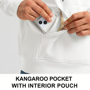 Sweats à capuche surdimensionnés en coton éponge française personnalisés de haute qualité Streetwear hiver épais sweats à capuche pour hommes unis à épaules tombantes - Product Image 4