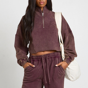 Ensemble de survêtement pour femme tendance et respirant, dernière tendance / Design décontracté de haute qualité avec un design délavé, design décontracté, prix abordable - Product Image 2