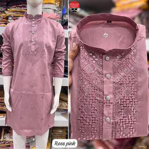 Suministro al por mayor hoy que presenta la colección de Ropa Étnica Premium Pijama Kurta para hombre disponible a granel - Product Image 6