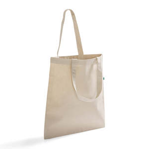 Eco-Friendly Classic Recycled Canvas Tote <b>Bags</b> <b>Medium</b> Size RC200 Model with Letter Screen Pattern for Daily Use Food Advertising - Product Image 3