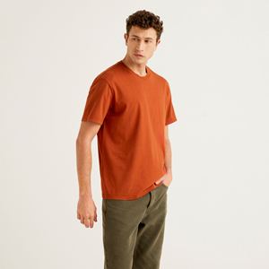 T-shirt 100% en coton de qualité supérieure pour hommes, manches courtes personnalisées, col rond, logo personnalisé, commandes en gros - Product Image 6