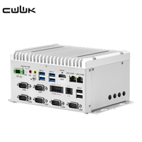 CWWK Industrial Embedded PC Dual LAN ( i210AT + i219LM) 6 x RS232 COM 9-36V Fanless i5 8th Gen CPU Box Industry Mini PC Server