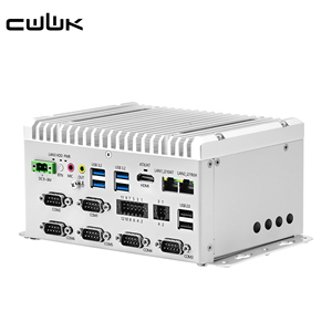 Cwwk PC แบบฝังตัวแบบ Dual LAN ( i210AT + i219LM) 6 x RS232 COM 9-36V fanless i5 8th Gen <span class=keywords><strong>CPU</strong></span> BOX MINI PC Server - Product Image 1
