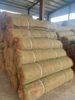 Fourniture ponctuelle du fabricant Protection des pentes de rivière Couverture d'herbe Graines Fibre végétale Géotextiles en soie de noix de coco Produits de terrassement