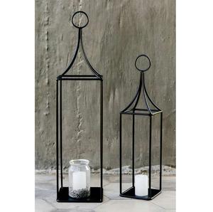 Linterna de metal con acabado plateado para decoración contemporánea del hogar - Product Image 4