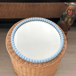 Miroir de salle de bain rotatif en acier inoxydable - Miroir de courtoisie mural extensible et réglable avec cadre métallique - Product Image 2