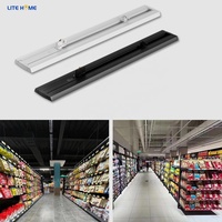 Lumière linéaire sur rail réglable double face à LED 40W 50W 60W avec interrupteur DIP, UGR<13, 150 Lm/W, garantie 5 ans pour supermarché
