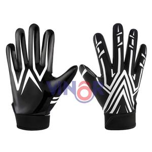 Heavy duty American football gloves created for linemen ensuring <b>grip</b> <b>control</b> toughness and palm padding for protection - Product Image 6