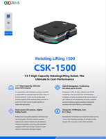 CSK-1500 1.5 Ton Ağır Hizmet Tipi AGV AMR Robotu Lazer SLAM Navigasyon ve 360 Derece Özellikli °   Depo Malzeme Taşımacılığı için Döner Kaldırma Sistemleri