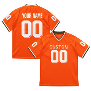 Breathable <b>Mesh</b> Fabric Sublimation Printed Team Wear Wholesale Custom American Football Jersey Personalized Name & Number - Product Image 1