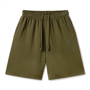 Custom Plain Cotton <b>Shorts</b> <b>Men</b> Casual Elastic Waist Drawstring Loose Fit Comfortable Summer <b>Lounge</b> Bottoms DDP Shipping - Product Image 1