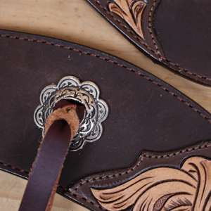 Ensemble de selle de cheval western de qualité supérieure, cuir de vache naturel, cuir véritable, siège confortable, plaisir, randonnée, course de barils, fait à la main - Product Image 3