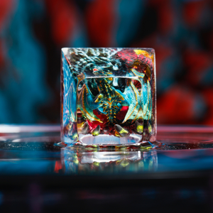 Teclas Místicas de Anime, Teclas Artesanales Personalizadas, Teclas Anime Lindas, Teclas Verdes, Juego de Teclas, Teclas de Resina - Product Image 5