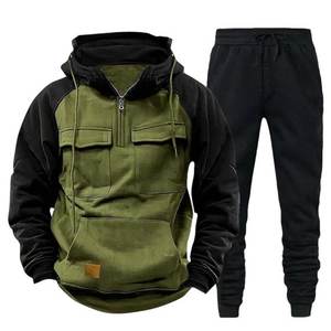 <b>Zip</b> Fleece Winter Solid 100% Cotton Printed Tracksuits for Women Plus Size <b>2</b> Piece Hooded <b>Sweatshirts</b> with Pockets Elastic - Product Image 1