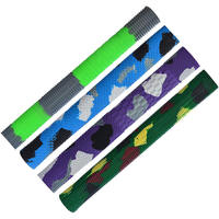 Poignées de batte de cricket professionnelles multicolores en gros, antidérapantes, souples, avec logo personnalisé, écologiques, durables, légères, 38 mm, gauche/droite