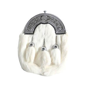 Sporran de cuero de alta calidad Top Sporran de cuero escocés a la venta Cuero de vaca hecho a medida con botón - Product Image 6