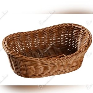 Cestas tejidas de mimbre para manualidades ovaladas, organizador de almacenamiento de frutas para el hogar de bambú para regalo, panadería, pan, frutas, almacenamiento para el hogar - Product Image 4