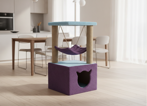 Amistar CatJoy Classic Eco Jute 3-Level <b>Cat</b> Tree Durable & Safe Carton Packed Playground <b>for</b> All Size <b>Cats</b> - Product Image 2