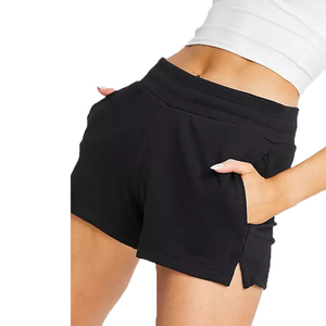 Short de yoga taille haute en tissu Spandex/Nylon doux et respirant pour la course à pied, la performance sportive, la conception solide et élégante - Product Image 5