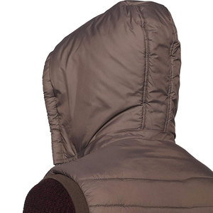 Nouvelle veste épissée pour hommes gilet couleur correspondant chaud fermeture éclair à capuche hommes vestes et manteaux hiver mode décontracté hommes gilets - Product Image 5