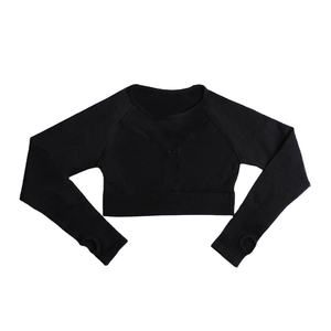 100% coton/ploster OEM/OD Service vêtements de Fitness vêtements de Yoga femmes en plein air sans couture ensembles de vêtements de gymnastique blanc Sport Yoga soutien-gorge - Product Image 3