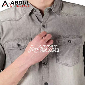 Services OEM, chemise en jean pour homme de haute qualité, design personnalisé, nouvelle conception de chemise en jean pour homme - Product Image 6