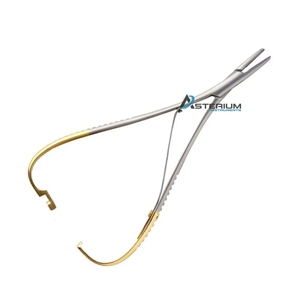 ASTERIUM Precision Mathieu Needle <b>Holder</b> Stainless Steel Autoclavable Surgical Tool for Needle <b>Control</b> Suture Placement - Product Image 4