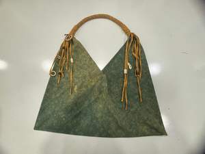 Vintages imprimé ombré coton toile sacs à main toile fourre-tout Shoppers sacs-cadeaux avec garnitures et accessoires sacs haute couture - Product Image 4