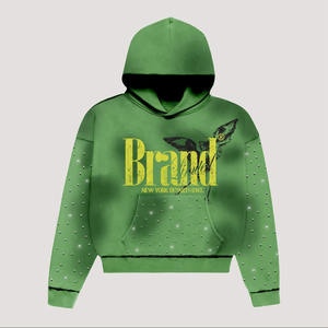 Nueva moda 480 GSM 100% algodón cremallera Sudadera con capucha DTG impresión con tela transpirable de alta calidad para hombres - Product Image 5