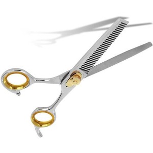 Ciseaux à effiler les cheveux professionnels à lame tranchante 6,5 pouces avec vis réglable et repose-doigts en acier inoxydable - Product Image 3